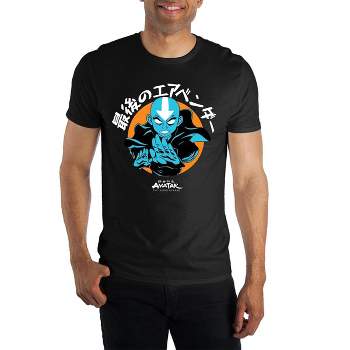 Nickelodeon Men's Avatar The Last Airbender Blue Aang Graphic T-Shirt Adult