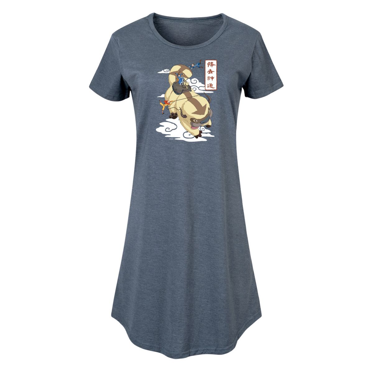 Women's - Avatar - The Last Airbender - Appa Flying Graphic T-shirt Dress