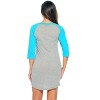 Just Love Sleep Dress for Women - Baseball Sleeve Sleeping Dorm Shirt - Ladies Nightshirt - Nightgown Sleepwear - 3 of 3