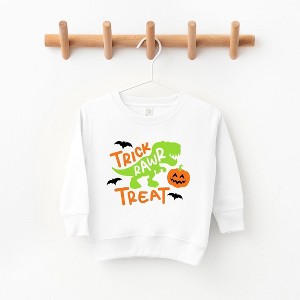 The Juniper Shop Trick Rawr Treat Toddler Graphic Sweatshirt - 1 of 3