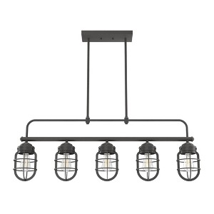 Hunter 5" Starklake Ceiling Light Chandelier Noble Bronze Finish - 5 Bulbs, Industrial Design for Dining & Kitchen Spaces - 1 of 2