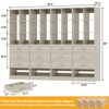 Aheaplus Closet Organizer with 3 Drawers,  Freestanding Wardrobe System with Shoe Shelf - 4 of 4