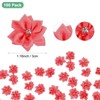 Unique Bargains Artificial Satin Durable Flexible Decorative Mini Ribbon Flowers with Rhinestones 1.2 Inch 100 Pcs - 3 of 4