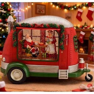 KWPZQEB Christmas Snow Globe, Battery Operated Snow Globes Spinning Water/Swirling Glitter for Home Decoration - 1 of 4