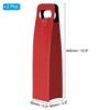 Unique Bargains Foldable Reusable Leather Wine Gift Bag for Picnic Party 2 Pcs - 2 of 3
