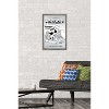 Trends International Disney Mickey Mouse - Black and White Steamboat Willie Framed Wall Poster Prints - 2 of 4