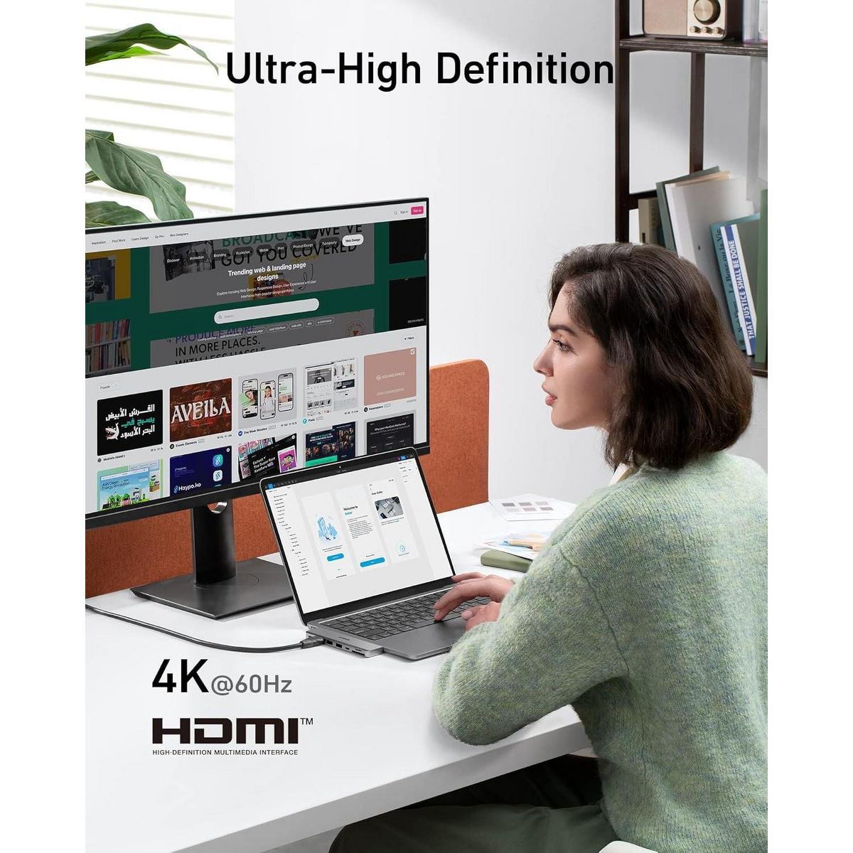 Anker USB C Hub for MacBook, 7-in-2 with 4K@60Hz HDMI - thumbnail 4