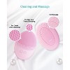 Facial Cleansing Brush Made with Soft Silicone, Waterproof Sonic Vibrating Face Brush, Inductive Charging 1 Pack+5 Speed Settings - 3 of 4