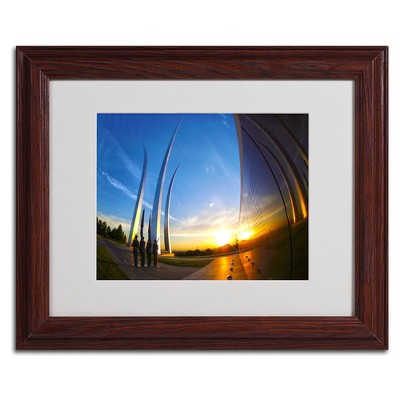Trademark Fine Art -CATeyes 'Air Force Memorial 15' Matted Framed Art