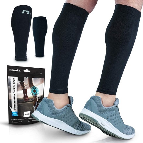 MEISTER COMPRESSION SLEEVES Running Calf Leg Shin Splints CrossFit Blue Sz  S