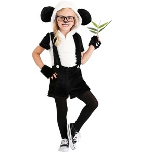 HalloweenCostumes.com Toddler Hip Panda Girl's Costume - 1 of 4