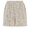 Women's Sequin Pullon Shorts - APRICOT - 4 of 4