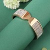 SOHI Women's Crystal Silver Oval Tip Bracelet - 2 of 4