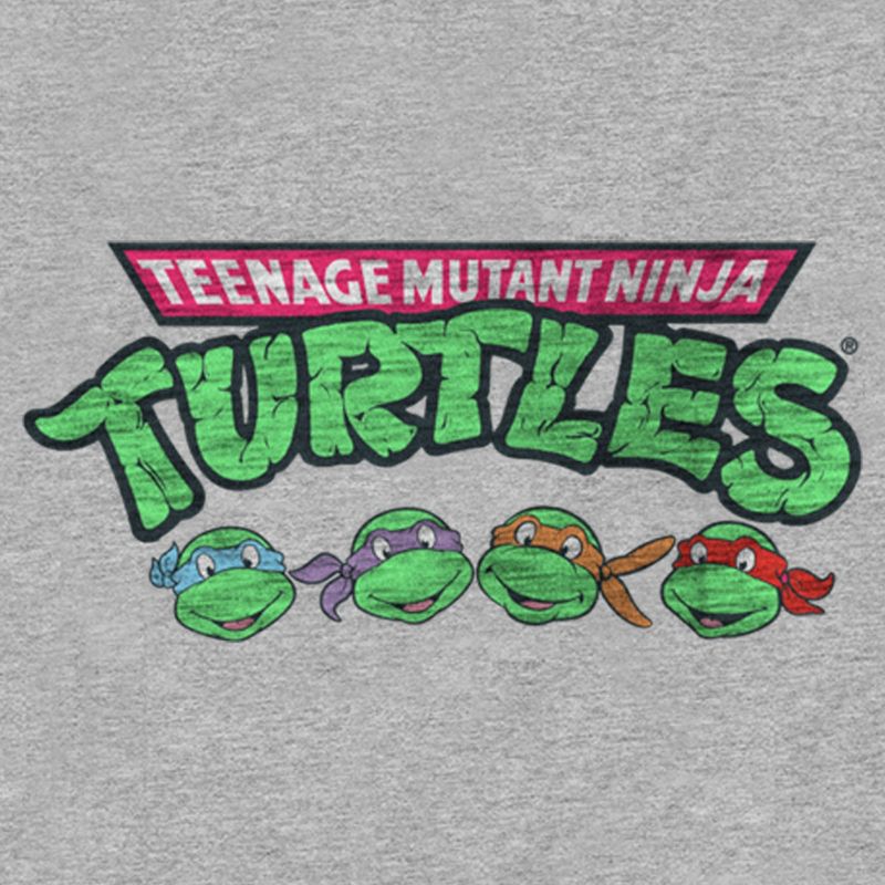 Boy's Teenage Mutant Ninja Turtles Distressed Character Lineup T-Shirt, 2 of 6