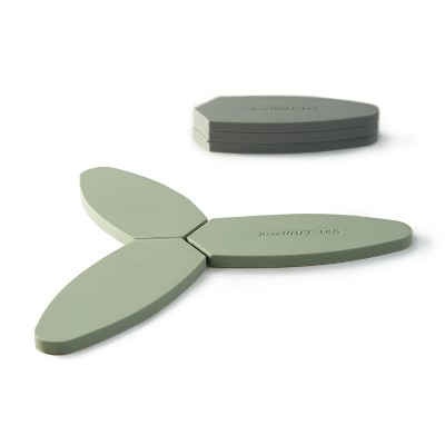 Sage Foldable Magnetic Silicone Trivet Set
