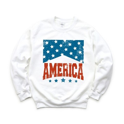 Simply Sage Market Women's Graphic Sweatshirt America Varsity Stars