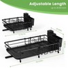 LunaLulinlk Retractable Dish Drying Rack for Kitchen Countertop, Compact Dish Rack with Drainboard Tray, Cutting Board/Utensil Holder,Black - 4 of 4