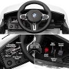 12V Licensed BMW M4 Kids Ride On Car, Electric Vehicle w/Remote Control, 3 Speeds, Bluetooth, MP3, LED Lights - 4 of 4