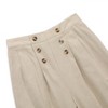 Girls Wide Leg Pants High Elastic Smocked Waist Casual Cute Long Trousers - 3 of 4