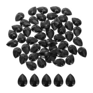 Unique Bargains Flat Back Acrylic Teardrop Rhinestone Embellishments 50 Pcs - 1 of 4