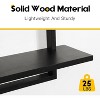 Attop Square Floating Shelves,Wall Plants Holder,Bathroom Wall Decor,Framed Decorative Shelf Black - 3 of 4