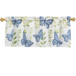 The Lakeside Collection Lavender Luster Butterfly Bath Collection - Valance - 1 of 2