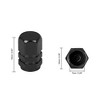 Unique Bargains Tire Stem Valve Caps Wheel Valve Covers Car Dustproof Hexagon Shape Aluminium Alloy Tire Cap 0.63"x0.39" 10  Pcs - 4 of 4