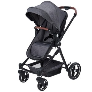 Whizmax 2 in1 Baby Stroller, High Landscape Infant Stroller, Pushchair Adjustable Backrest,Foldable Aluminum Alloy Anti-Shock Stroller for 0-36 months - 1 of 4