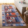 Santa Monica Kids SMK125  Machine Washable Skid-Resistant Power Loomed Indoor Rugs - Safavieh Kids - 2 of 4