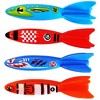 RIPPLE Torpedo Flyers 4pc - Pool Dive Toys, Glides in Water, Swim Skills, Kids - 2 of 4