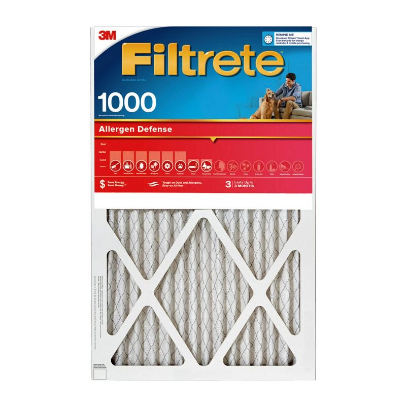 Filtrete 2pk Allergen Defense Air Filter 1000 MPR, 1 of 15