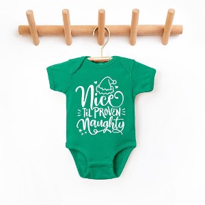 The Juniper Shop Nice Til Proven Naughty Baby Bodysuit - 1 of 2
