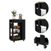 Depot E-Shop Kitchen Cart, Two Open Shelves, Four Casters, One Drawer - 4 of 4