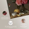 Art Remedy Clear Glass Vase with Pink Roses Classical vintage floral vase wall art Unframed - 4 of 4