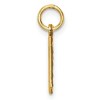 Black Bow Jewelry 14k Yellow Gold, Varsity Collection, Small D/C Pendant Number 0 - 2 of 4