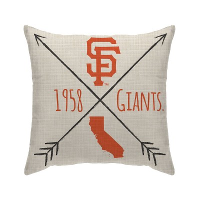 MLB San Francisco Giants Cross Arrow Decorative Throw Pillow