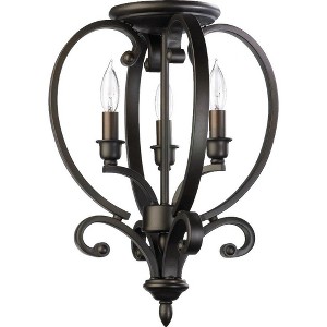 Quorum Lighting Bryant 3-Light Pendant, Oiled Bronze, 12.5W, 16.5H - 1 of 1