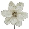 Northlight 24" Cream Magnolia Glittered Christmas Stem Spray - 3 of 4