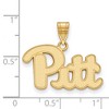 Black Bow Jewelry 14k Yellow Gold Pittsburgh Panthers NCAA Medium Pendant - 2 of 3