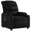 vidaXL Massage Recliner Chair Black Faux leather, metal, plywood Single - 3 of 4