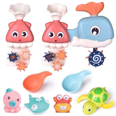 Whale waterfall store bath toy