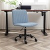 TiramisuBest Blue Polyester Swivel Office Chair: Breathable, Adjustable & Easy Assembly - 4 of 4