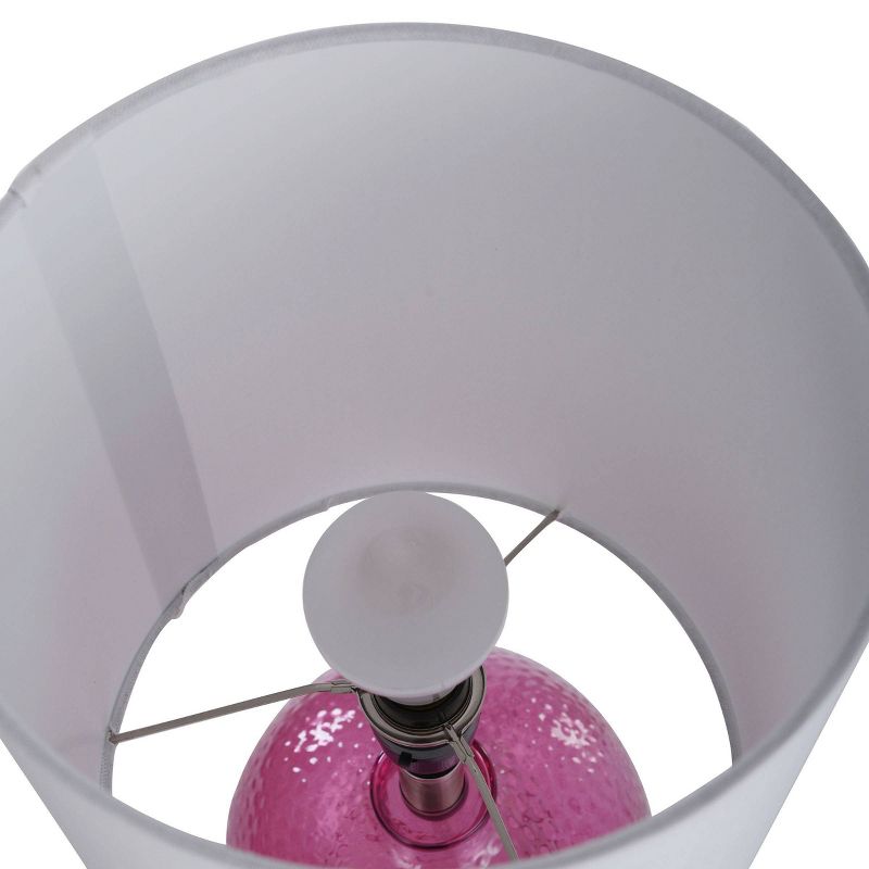 Glass Table Lamp Bright Purple Finish - StyleCraft, 6 of 8