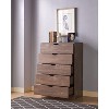 NicBex 44.00"H Simple Cut Out Handles Dresser for Bedroom with 5 Drawers - 4 of 4