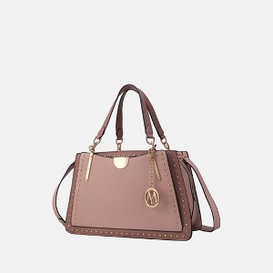 MKF Collection Aubrey Color Block Women's Satchel Bag by Mia K - 1 of 4