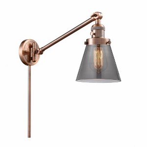 Cone - 1 Light Swing Arm Wall Sconce In Industrial Style-25 Inches Tall and 8 Inches Wide - 1 of 1