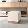 Seville Classics The Vineyard Collection Cork Fabric Cube Storage Ottoman - 4 of 4