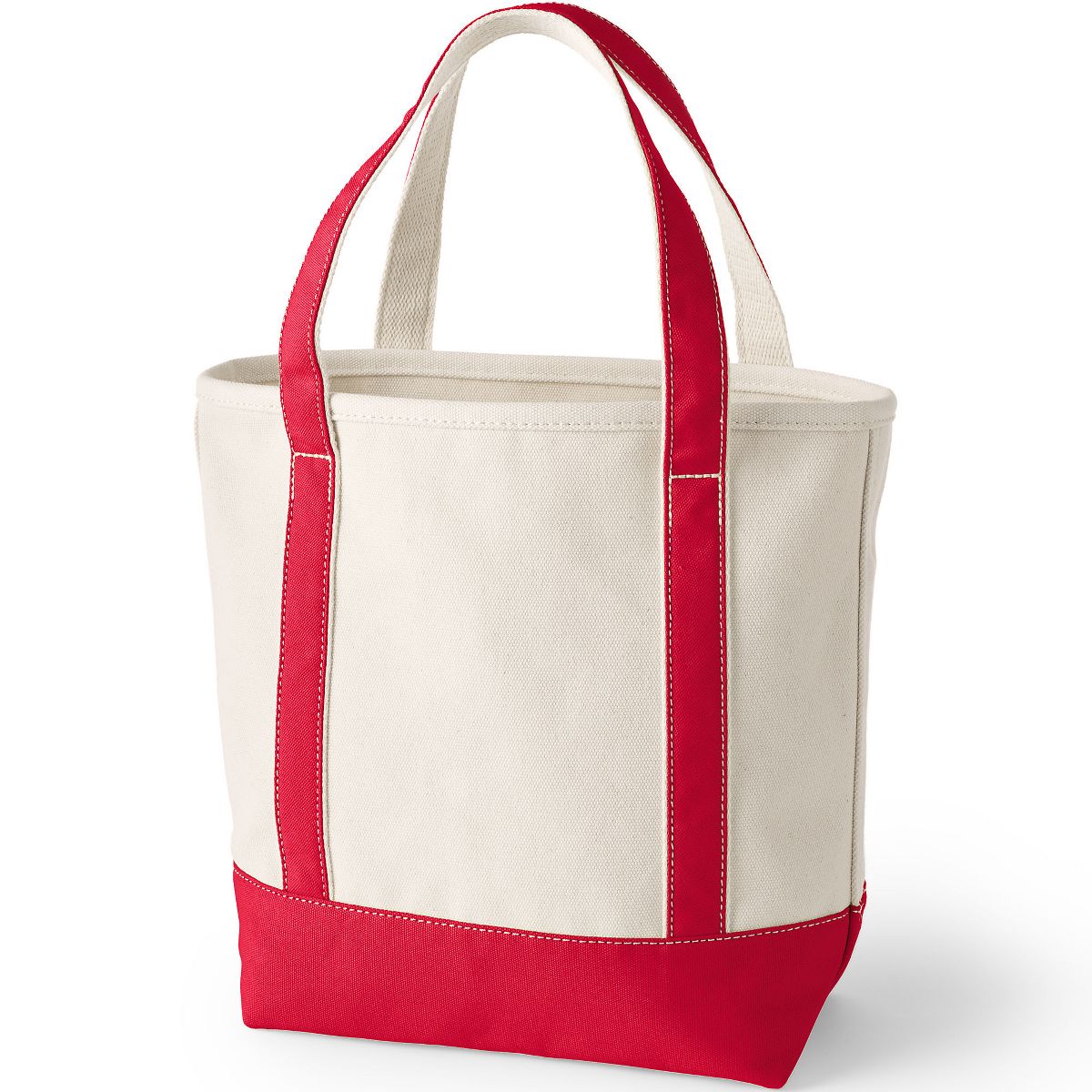 Lands' End Pre-Monogrammed Letter Canvas Tote Bag - thumbnail 3