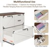 Lateral File Cabinet with 4 Drawers, Large Wood File Storage Cabinets Printer Stand, White with Lock - 4 of 4