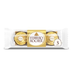 Ferrero Rocher Fine Hazelnut Chocolates Candy - 1.3oz/3ct - 1 of 4